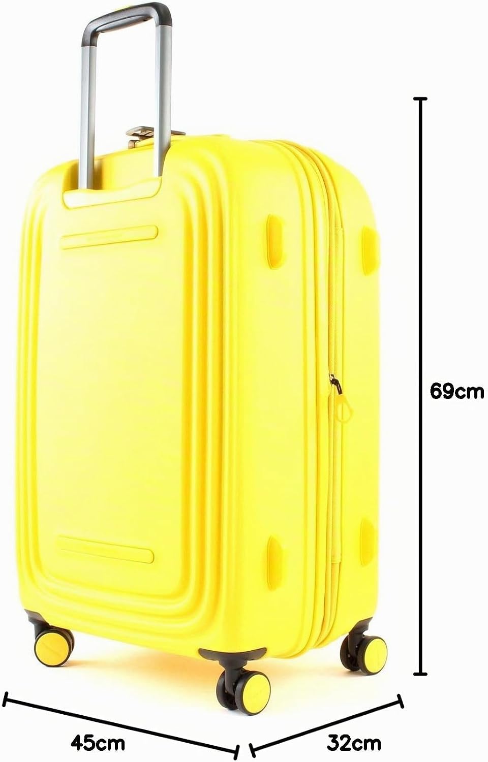 Mandarina Duck Logoduck Koffer und RollKoffer, 45x69x32/35(LxHxW) Duck Yellow, Duck Yellow