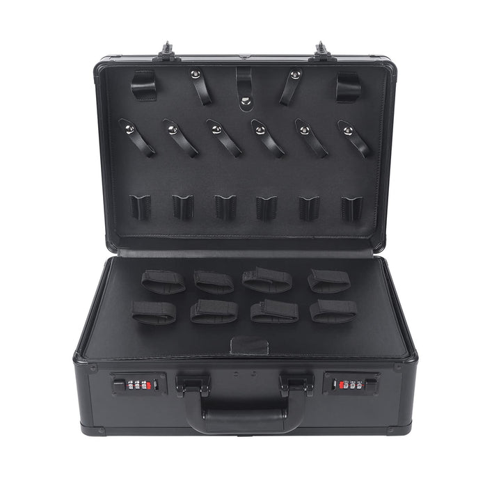 Tragbar Grosser Friseursalon Stylist Koffer, 40x28cm Werkzeug Organizer, Kosmetikkoffer Mit Passwort