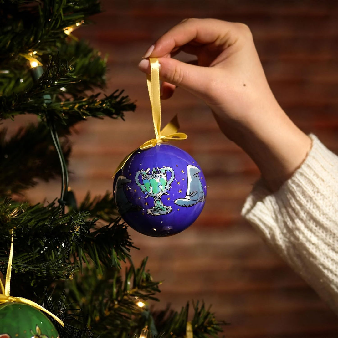 Elbenwald Wizarding World Weihnachtsbaumkugeln 14 teilig in dekorativer Geschenkbox für Harry Potter