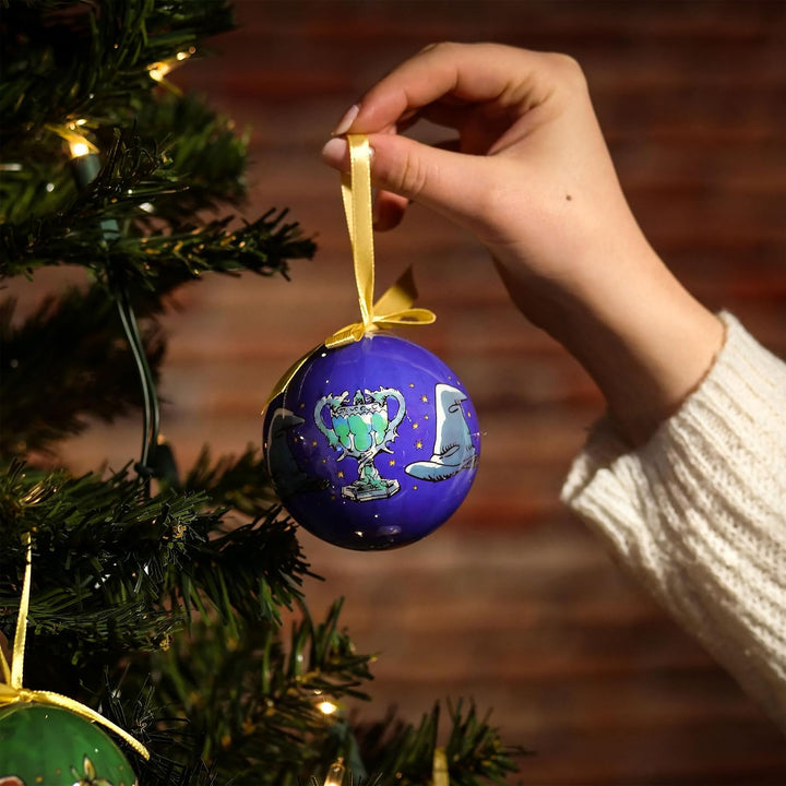 Elbenwald Wizarding World Weihnachtsbaumkugeln 14 teilig in dekorativer Geschenkbox für Harry Potter