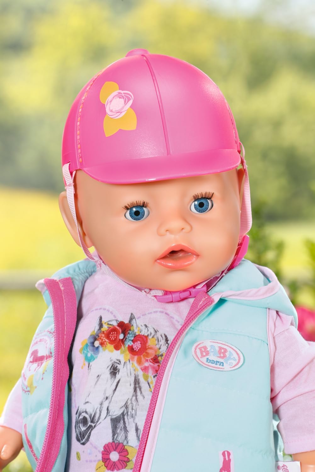 BABY born Deluxe Reiter-Outfit mit Hose, Stiefeln und Helm für 43 cm Puppen, 831175 Zapf Creation Si
