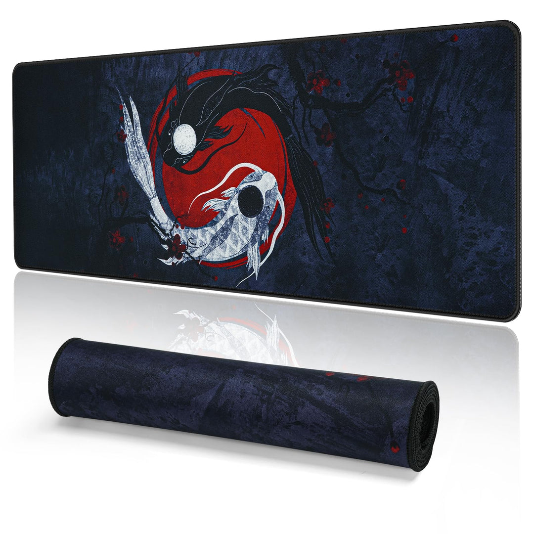 EFISH Japanische Gaming Mauspad XXL 800 x 300 mm Grosses Mauspad Vernähte Kanten Wasserdicht Anti-Ru