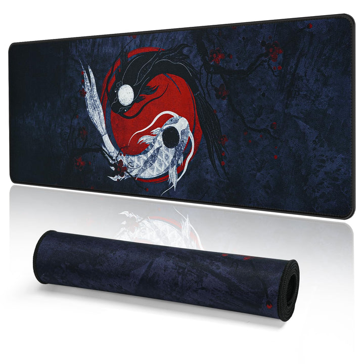 EFISH Japanische Gaming Mauspad XXL 800 x 300 mm Grosses Mauspad Vernähte Kanten Wasserdicht Anti-Ru