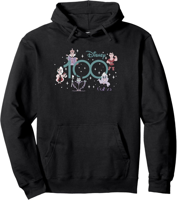 Disney 100 Anniversary Villains Cute D100 Pullover Hoodie