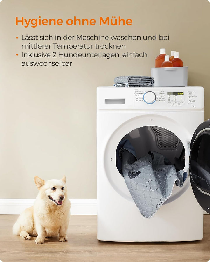 Feandrea Welpen-Unterlagen waschbar, Wiederverwendbare Matten für Hunde, 122 x 91 cm, 2er Set, XL, H