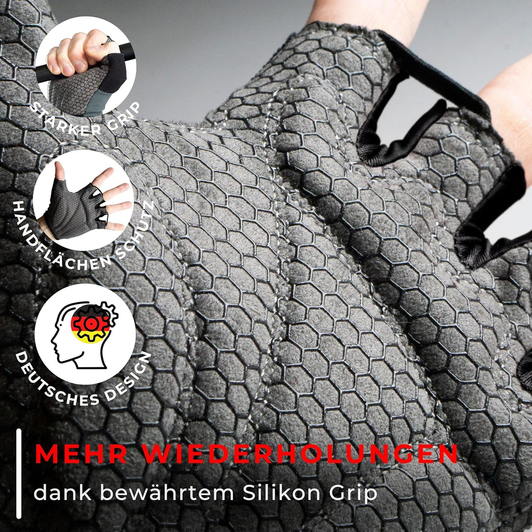 MACCIAVELLI® Fitness Handschuhe Damen Herren - Trainingshandschuhe für Kraftsport, Krafttraining, Bo