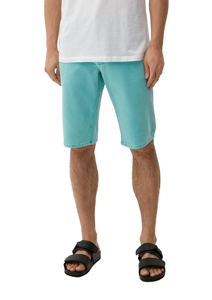 s.Oliver Herren Jeans-Hose, kurz, Türkis 6120