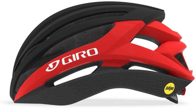 Giro Unisex – Erwachsene Syntax MIPS Fahrradhelm Road L (59-63cm) matte black/bright red, L (59-63cm