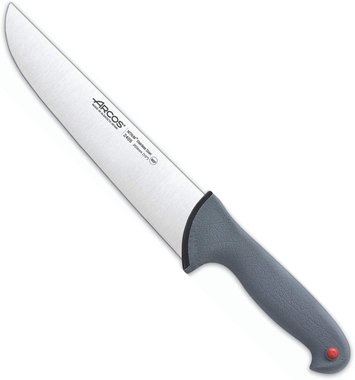 Arcos 240500 Serie Colour Proof - Metzgermesser - Klinge Nitrum Edelstahl 250 mm - HandGriff Polypro