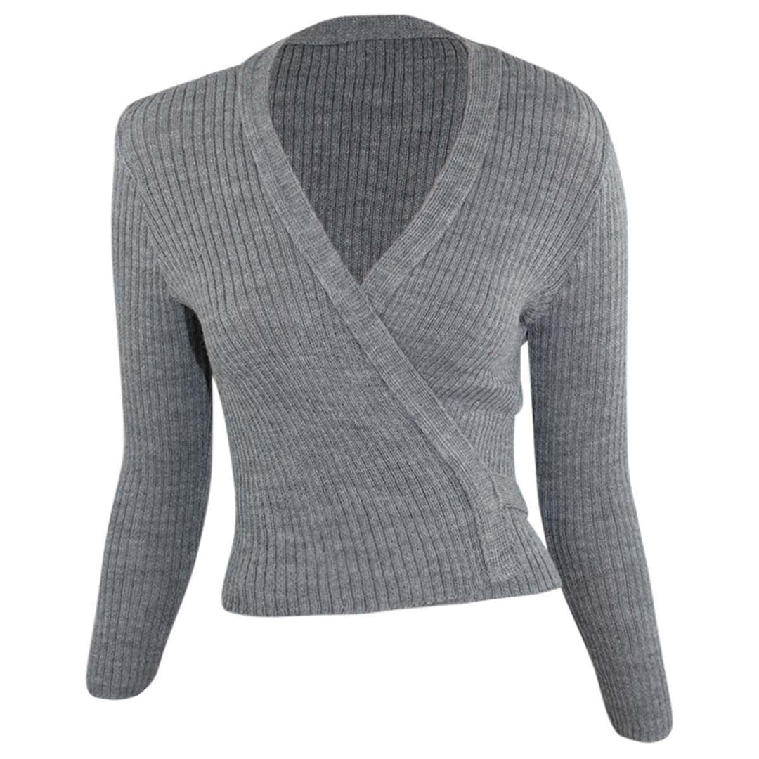 Intermezzo Mädchen Ballett Wickeljacke Langarm 6811 Jersey Elipor - Made in Spain 4 Grau, 4 Grau