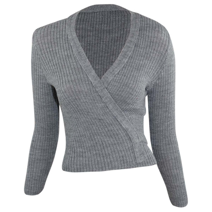 Intermezzo Mädchen Ballett Wickeljacke Langarm 6811 Jersey Elipor - Made in Spain 4 Grau, 4 Grau