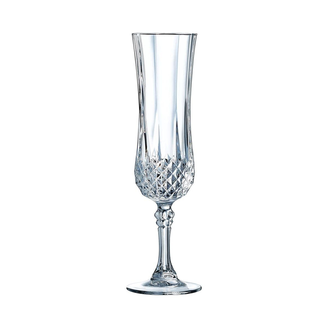 Cristal d´Arques Serie Longchamp ECLAT 6-er Set Sektkelch, 14 cl, Glas, Transparent, 6 Stück (1er Pa