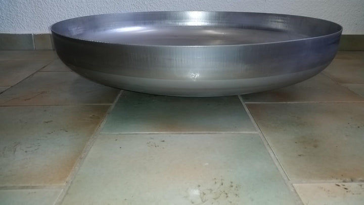 Czaja Edelstahl Klöpperboden Ø 80 cm aus rostfreiem Edelstahl, Feuerstelle, Feuerschale, Grill für G