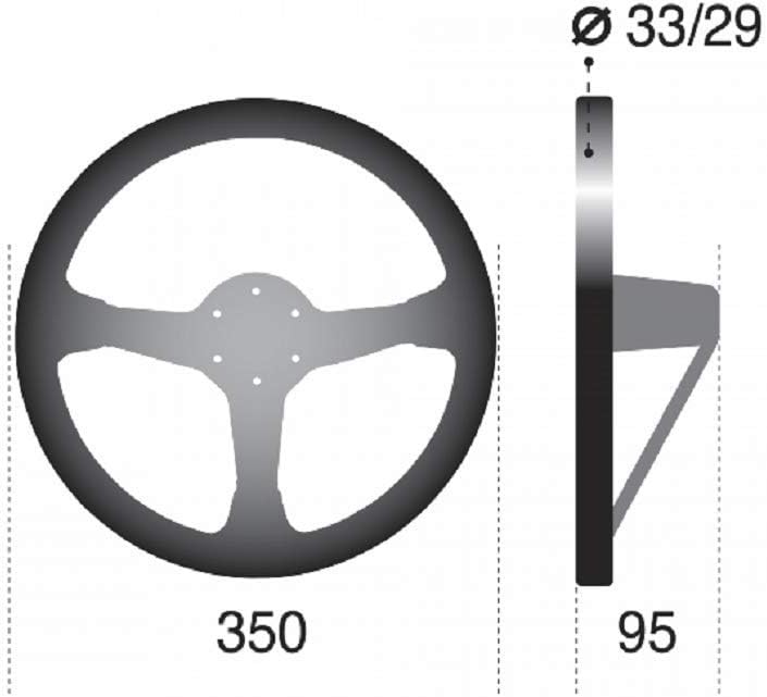 Sparco S015R325CSN Lenkrad, schwarz, Unique