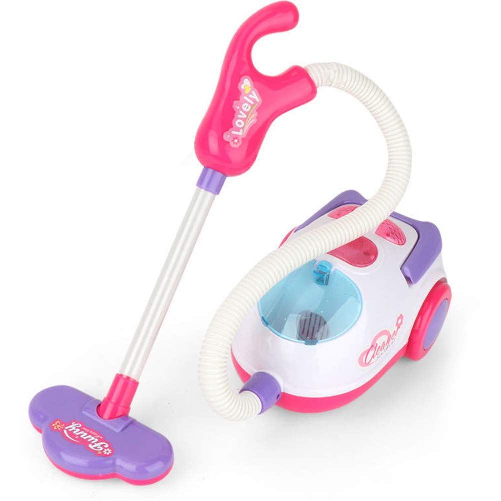 Kinder Staubsauger Spielzeug mit Geräuschen und Lichtern, 18cm Kleine Realistische Elektrische Staub
