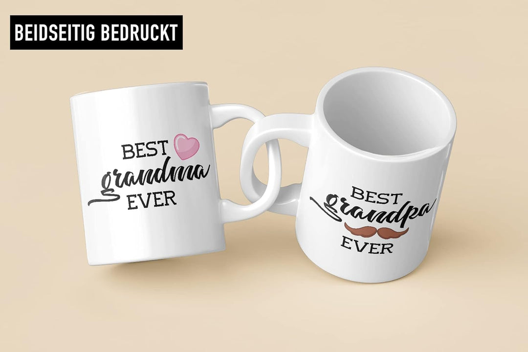 Trendation - Beste Oma und Opa Geschenk Set Tassen Weihnachten Geschenke für Grosseltern Geburtstag