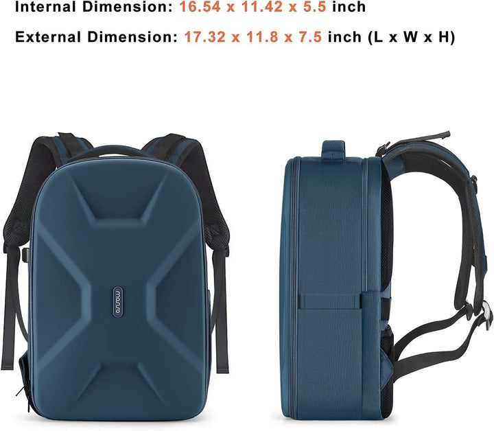 MOSISO Kamera Rucksack, DSLR/SLR/Spiegellose Fotografie Kameratasche 15-16 Zoll wasserdichte Hartsch