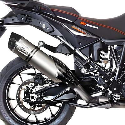 Endschalldämpfer/Auspuffanlage LeoVince SLIP-ON SBK LV ONE EVO, Titanium, Carbon Kappe, mit Zulassun