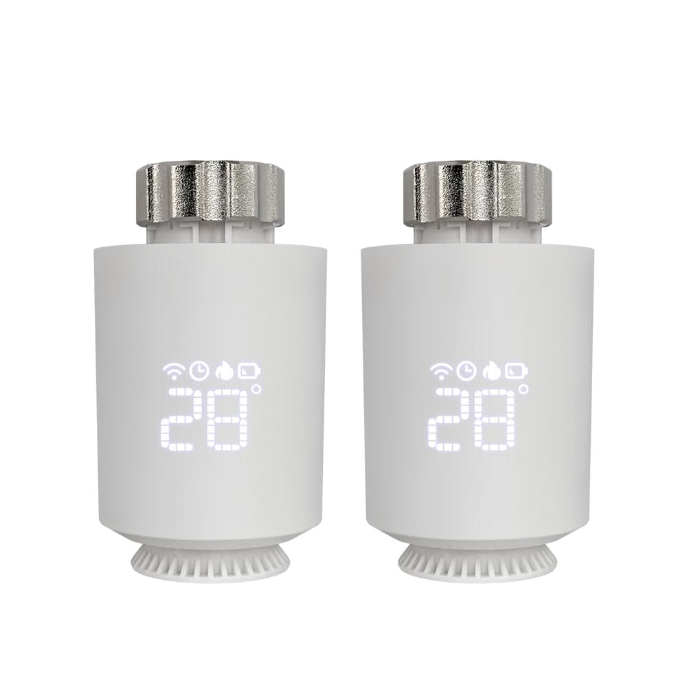 Smartes Heizkörperthermostat Zigbee 3.0, WiFi Zusatzprodukt Kompatibel mit Alexa,Google Home,Smart T