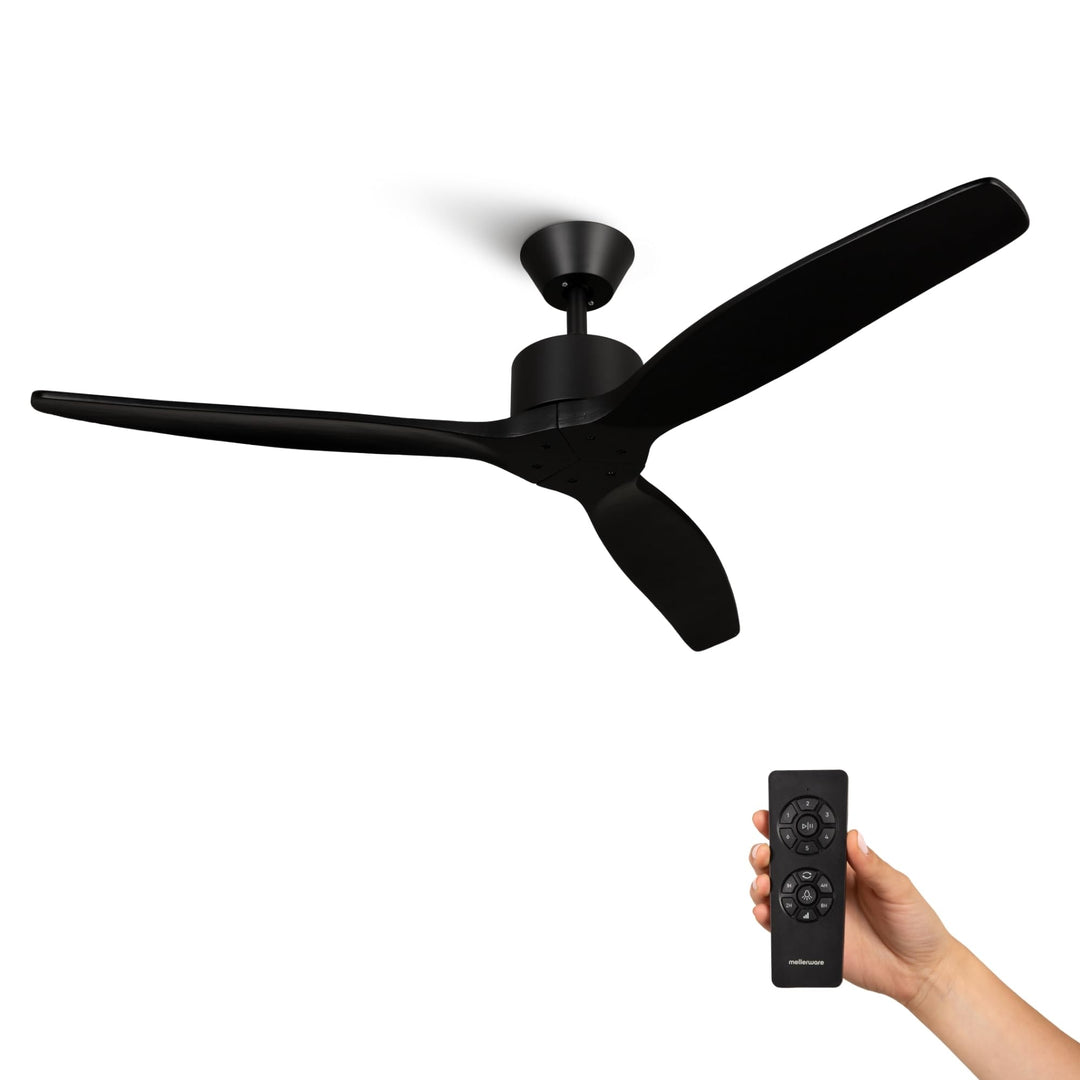 Mellerware - Deckenventilator mit Fernbedienung Brizy! | 45W | 6 Geschwindigkeiten | Sehr Leise | So