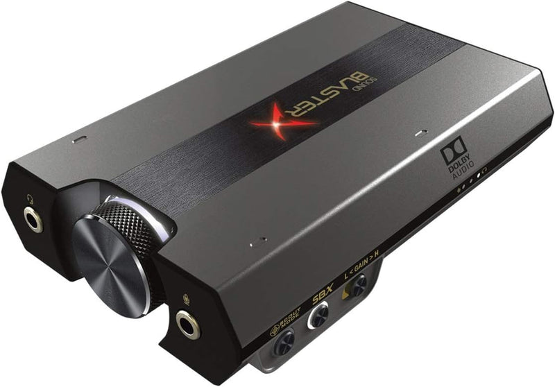 Sound BlasterX G6 7.1 HD externe Gaming-DAC- und USB-Soundkarte mit Xamp-Kopfhörerverstärker kompati