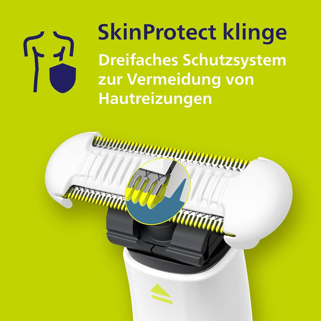 Philips OneBlade Intimate, elektrischer Intimrasierer und Intimtrimmer für Männer und Frauen, mit ex