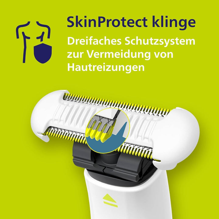 Philips OneBlade Intimate, elektrischer Intimrasierer und Intimtrimmer für Männer und Frauen, mit ex