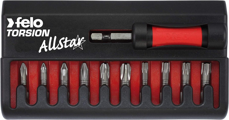 Felo AllStar Bit Box Torsion, 11-tlg PZ, PH, Tx, BH