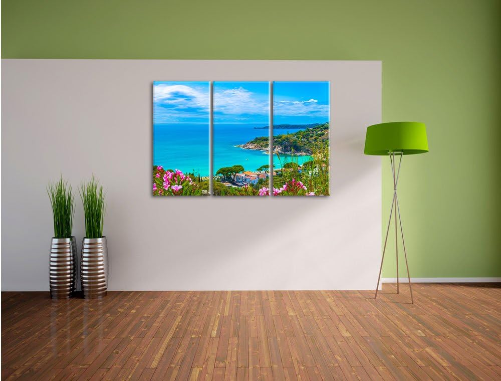 Pixxprint Panorama an der Toskana als Leinwandbild/Grösse: 3Teilig (120x80) / Wandbild/Kunstdruck/fe