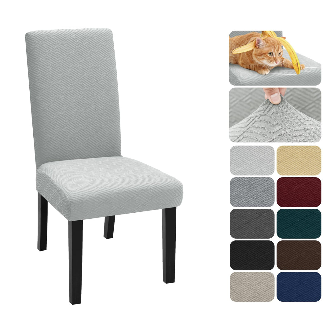 XINEAGE Stuhlhussen 4er Set, Stretch Stuhlhussen für Esszimmerstühle, Universale Stuhlhussen Waschba