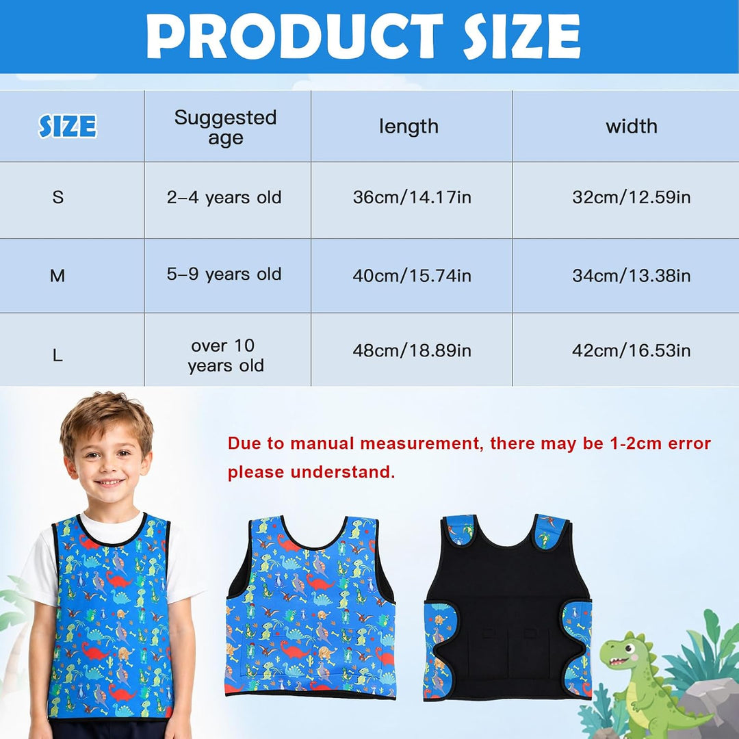 Gewichtsweste Kinder & Kompressionsweste, Verstellbare Weighted Vest als ADHS Hilfsmittel und Autism