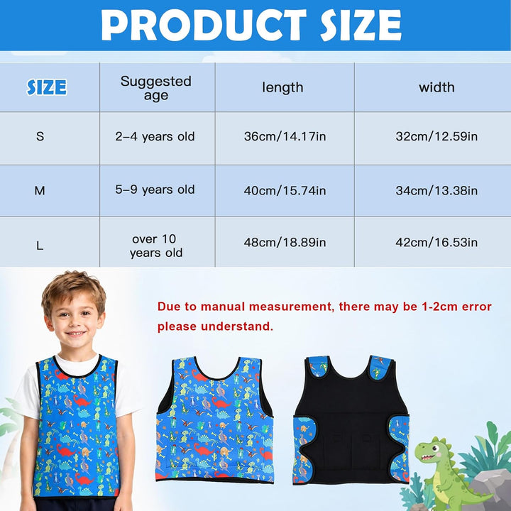 Gewichtsweste Kinder & Kompressionsweste, Verstellbare Weighted Vest als ADHS Hilfsmittel und Autism