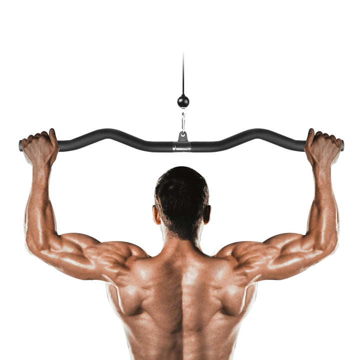 Lyndwin Latzugstange Bizeps Stange Klimmzugstangen Zugstange Muskelzugstange für Zuhause Bodybuildin