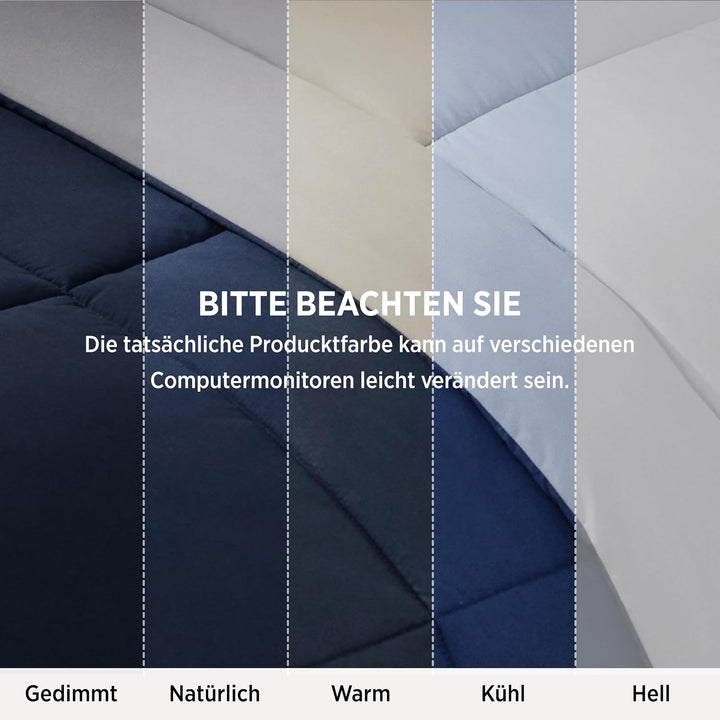 BEDSURE Bettdecke 240x220 Ganzjahresdecke Steppdecke - Bettdecke Ohne Bezug 240x220cm 300GSM - 4 Jah
