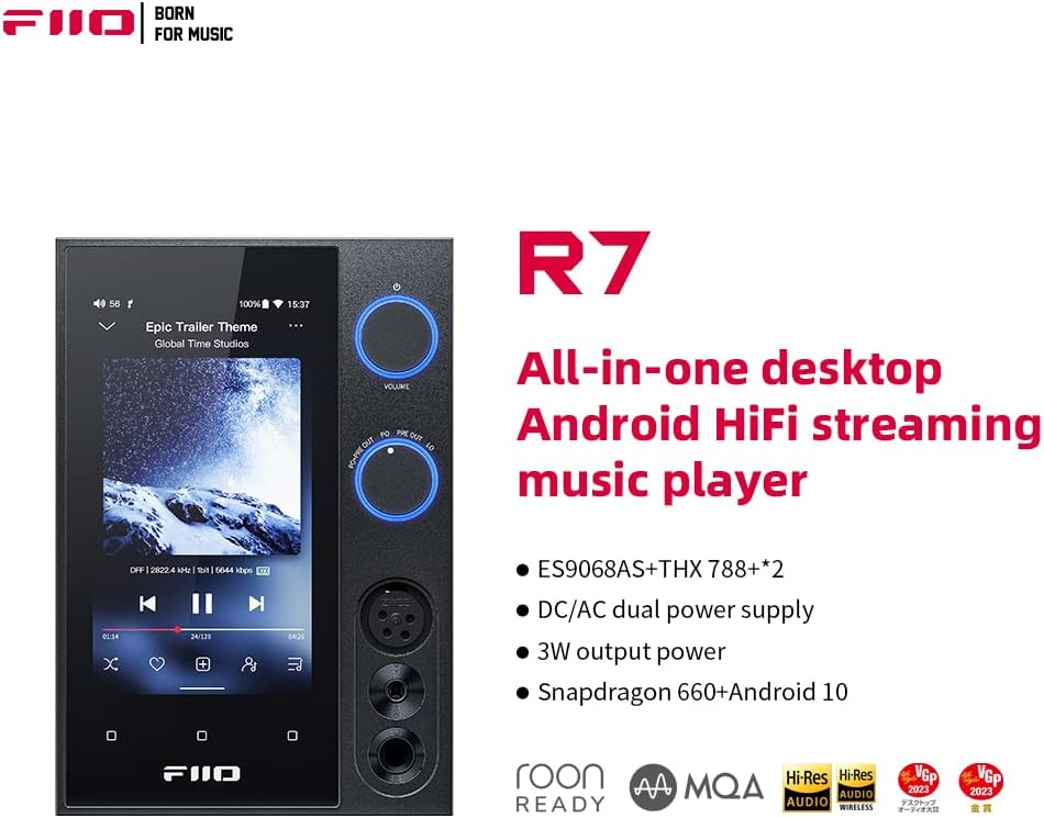 FiiO R7 Desktop Streaming Player und DAC/Amp, mit Bluetooth
