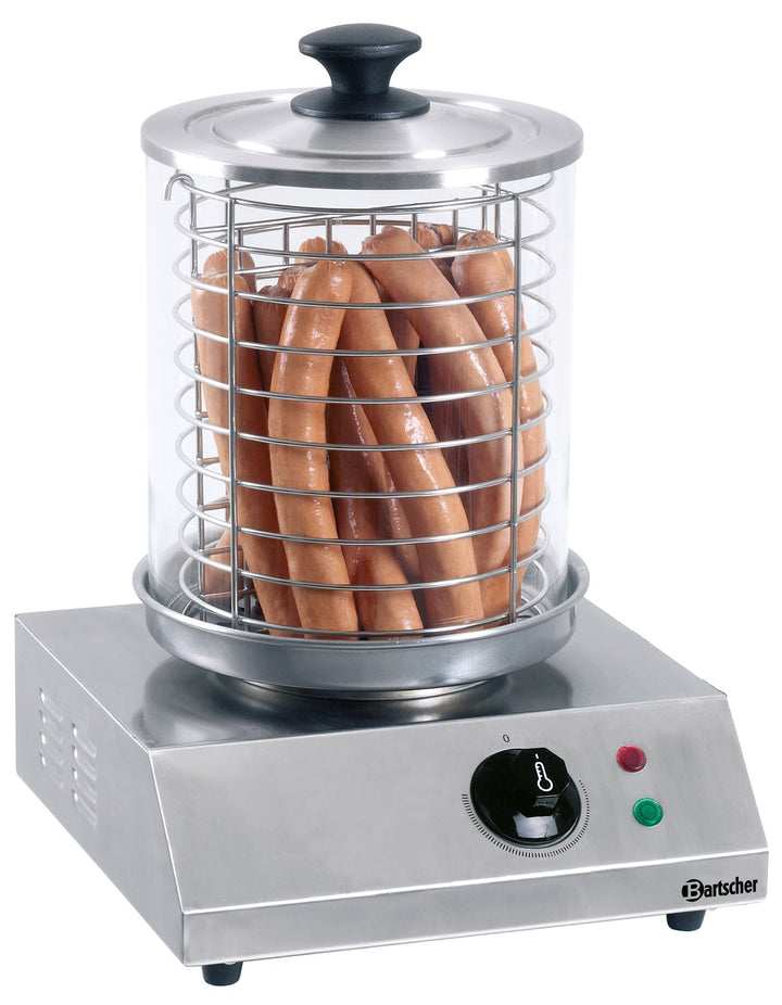 Hot-Dog Gerät / Bockwurst Wärmer / Würtschen Wärmer elektrische Edelstahl | Für ca. 20 Würstchen