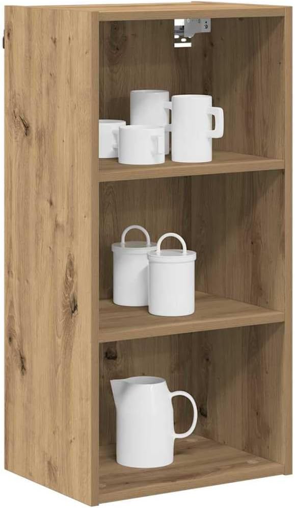 Refined Hängeschrank Riga Artisan-Eiche 40 x 29,5 x 80 cm Holzwerkstoff 1x(3Regale)40cm Artisan-eich