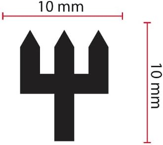Posta Brenneisen - 10x10mm - Stahl Pyro 10x10mm Edelstahl, 10x10mm Edelstahl