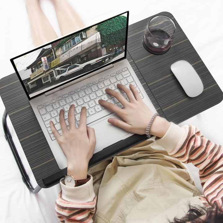 Trintion Faltbare Laptoptisch 55x32x25cm Notebooktisch Betttisch Klappbar Notebook Laptop Bett Table