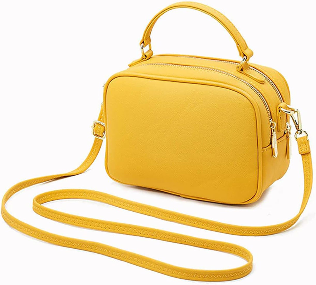 PIERRE LOUES Damen Handtasche Umhängetasche Henkeltasche Modischer Urban Chic Style PU Kunstleder fü