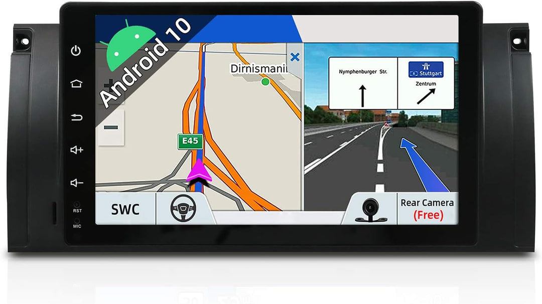 JOYX Android 10 Autoradio Passt für BMW 5 E39 | M5 Navigation -GPS 1 Din - Rückfahrkamera Canbus KOS