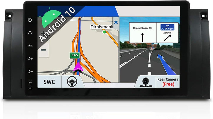 JOYX Android 10 Autoradio Passt für BMW 5 E39 | M5 Navigation -GPS 1 Din - Rückfahrkamera Canbus KOS