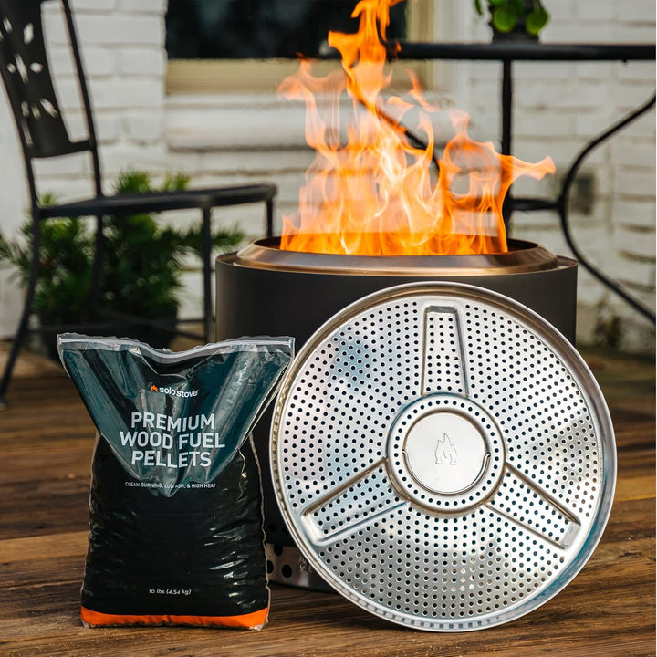 Solo Stove Yukon-Einsatz für Pellets | Zubehör für raucharme Outdoor Feuerschale Yukon, Adapter für