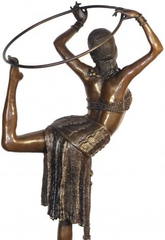 Kunst & Ambiente - Art Déco Tänzerin mit Reif - signiert - Demetre Haralamb Chiparus - Bronzefigur a