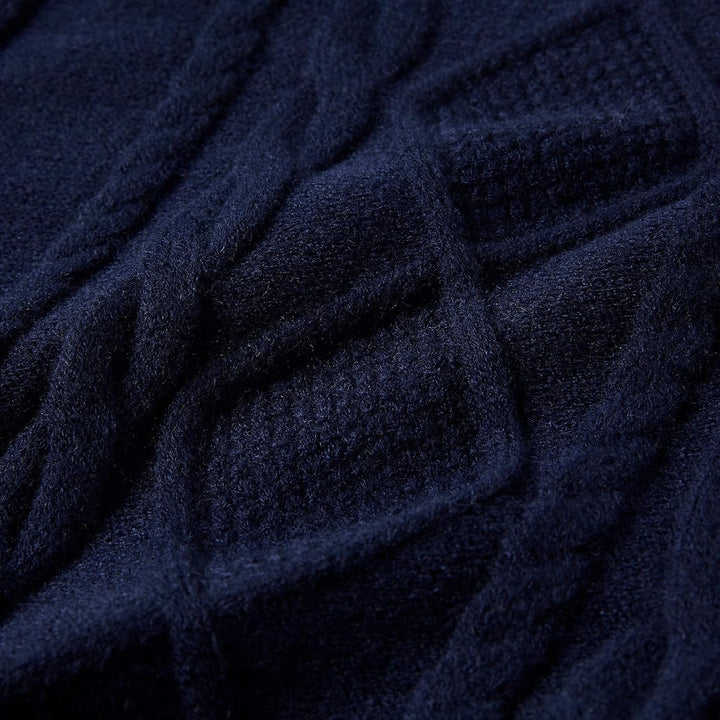Pullover für Herren Rollkragen Strickjacke Strickpullover Gestrickte Knöpfe Twisted Thermal Langarm