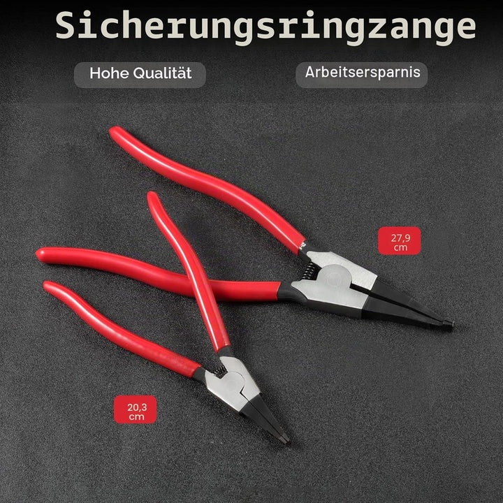 8-Zoll-Sicherungsringzange, Flachzangen für Sprengringe, Spezial, Umkehrzange, Winkelschnittzange, H