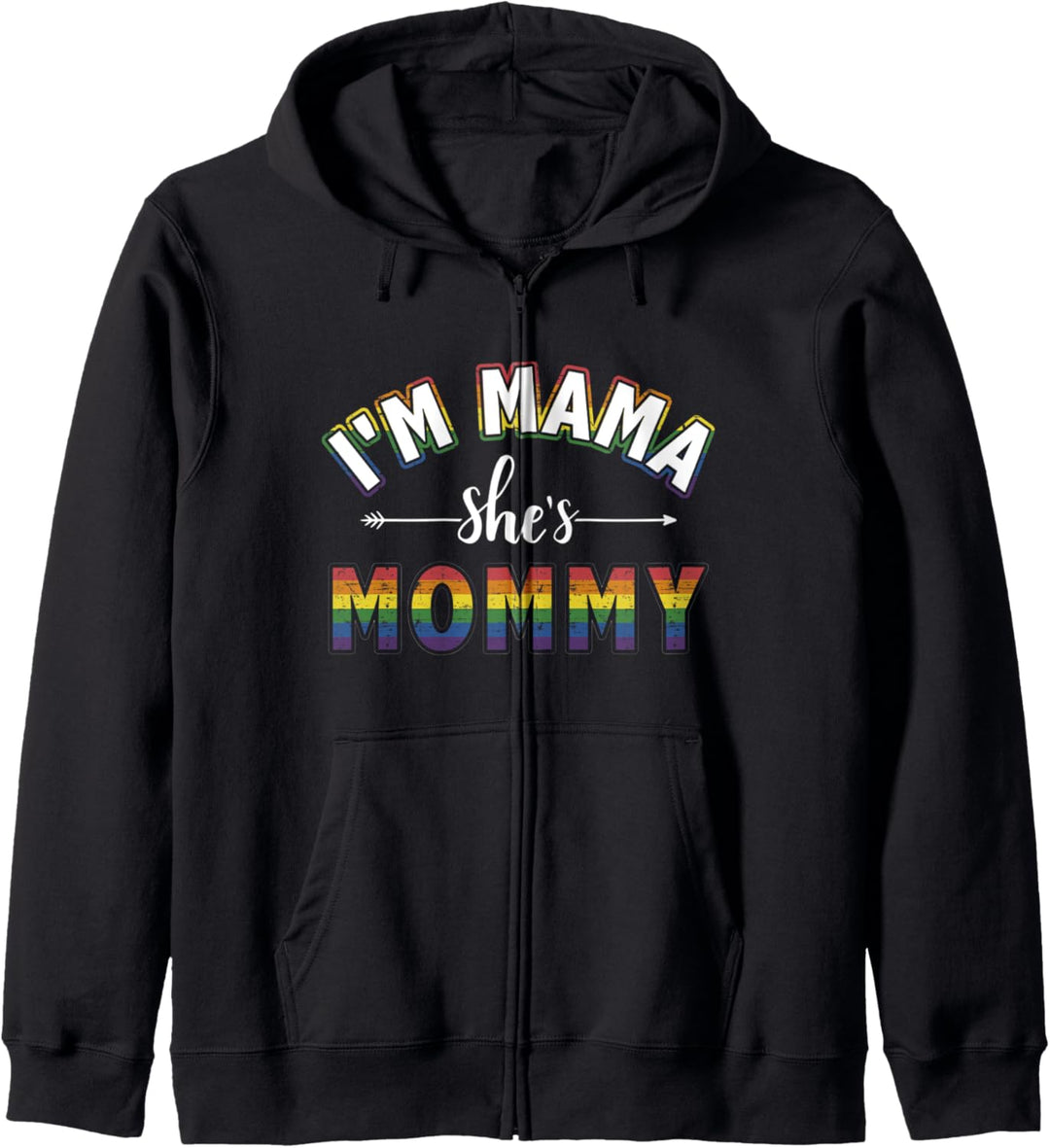Mama und Mami für Lesben und lesbische Eltern Kapuzenjacke
