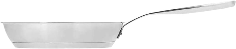 Fiskars 1023759 Bratpfanne, Edelstahl, Grau, 24 cm , 48x25.5x6 cm