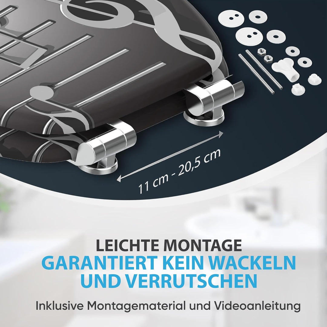 Sanilo WC Sitz mit Absenkautomatik, viele neue Toilettendeckel zur Auswahl, hochwertige Oberfläche,