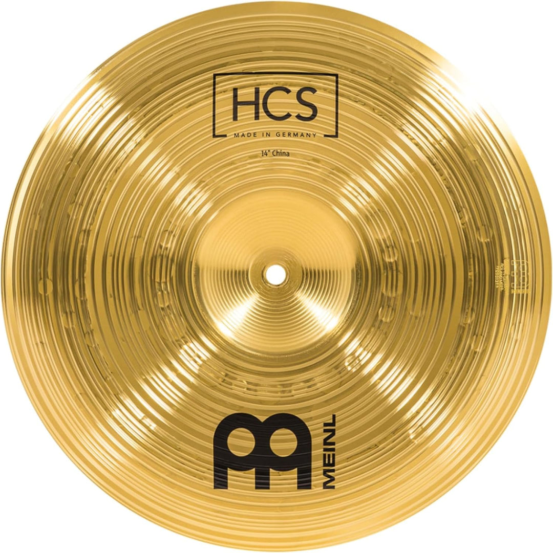 Meinl Cymbals HCS China 14 Zoll (Video) Schlagzeug Becken (35,56cm) Messing, Traditionelles Finish (